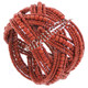 Glass Seed Beads 7" Brown Cuff Bracelet