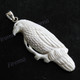 3 1/16" 925 Silver Buffalo Bone Eagle Pendant