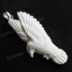 3 1/8" 925 Silver Buffalo Bone Hummingbird Kolibri Pendant