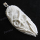 3 1/4" 925 Silver Buffalo Bone Eagle Owl Pendant