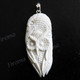 3 1/4" 925 Silver Buffalo Bone Eagle Owl Pendant