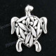 1 3/16" 925 Silver Turtle Pendant