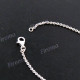925 Silver Silver And Gold Lobster 15 3/4" Chain Necklace Pendant