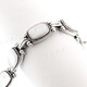 925 Silver Mother Of Pearl 7 1/2" Toggle Bracelet