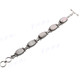 925 Silver Mother Of Pearl 7 1/2" Toggle Bracelet
