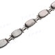 925 Silver Mother Of Pearl 7 1/2" Toggle Bracelet