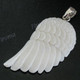 2 3/16" 925 Silver Buffalo Bone Eagle Wing Angel Pendant