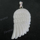 2 3/16" 925 Silver Buffalo Bone Eagle Wing Angel Pendant