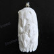 2 15/16" 925 Silver Buffalo Bone Grizzly Bear Pendant