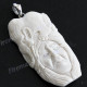 2 3/8" 925 Silver Buffalo Bone Carving Indian Mammoth Pendant