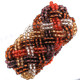 Seed Beads 7" Bronze Gold Bracelet