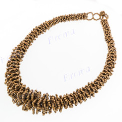 Seed Beads 23" Copper Necklace