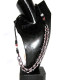 2mm Glass Seed Beads 34" Black Brown Necklace