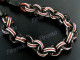 2mm Glass Seed Beads 34" Black Brown Necklace