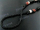 2mm Glass Seed Beads 34" Black Brown Necklace