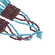 Seed Beads 34" Turquoise Brown Necklace Bead