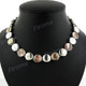 925 Silver Mother Of Pearl Shell Chain Necklace