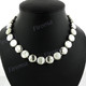 925 Silver Mother Of Pearl Shell Chain Necklace