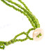 Glass Seed Beads 23" Lime Green Necklace