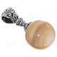 1 7/16" 925 Silver Mother Of Pearl Round Pendant Bead