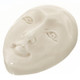 Cabochon Buffalo Bone Open Eyes Undrilled Face Goddess 1"(25mm) 2gr(10cts)