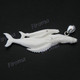 2 5/8" 925 Silver Buffalo Bone Carving Blue Pendant