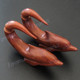 3" Natural Wood Dolphin Fake Gauge Post Earrings