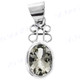 1 7/16" 925 Silver Green Amethyst Oval Pendant