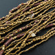 Mineral Chips Seed Beads Mop Chips 21" Bronze Necklace