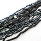 Mineral Chips Seed Beads Mop Chips 21" Hematite Black Necklace