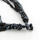 Mineral Chips Seed Beads Mop Chips 21" Hematite Black Necklace