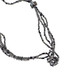 Mineral Chips Seed Beads Mop Chips 21" Black Necklace