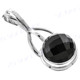 1 3/8" 925 Silver Onyx Pendant