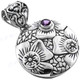 1 5/8" 925 Silver Amethyst Pendant