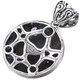 1 5/8" 925 Silver Amethyst Pendant
