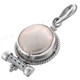 1 1/4" 925 Silver White Biwa Pearl Pendant
