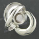 1" 925 Silver White Mabe Pearl Face us 6 Ring