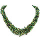 Seed Beads 24" Peacock Green Necklace