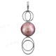 2 1/16" 925 Silver Pink Mabe Pearl Pendant