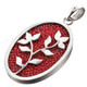 1 5/8" 925 Silver Manta Ray Leather Pendant