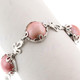 925 Silver Pink Mabe Pearl 8" Toggle Bracelet