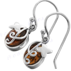1/4" 925 Silver Tourmaline French Wires Earrings