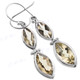 1 5/16" 925 Silver Lemon Quartz French Wires Earrings