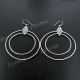 2 15/16" 925 Silver French Wires Earrings