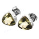 3/8" 925 Silver Lemon Quartz Post Earrings