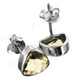 3/8" 925 Silver Lemon Quartz Post Earrings