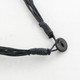 Paua Abalone Cone Shell 18" Black Red Wires Necklace Earring
