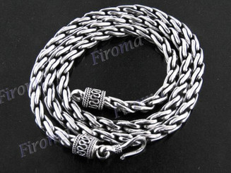 4mm 925 Silver 20" Chain Necklace