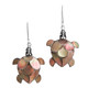 7/8" 925 Silver Brownlip Mother Of Pearl French Wires Earrings