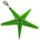 2 1/4" 925 Silver Sea Star Starfish Green Pendant